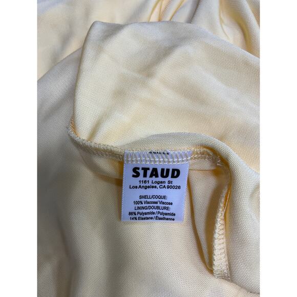 Staud 'Mariana' Yellow Viscose Dress Size XL - NWT - Picture 5 of 5